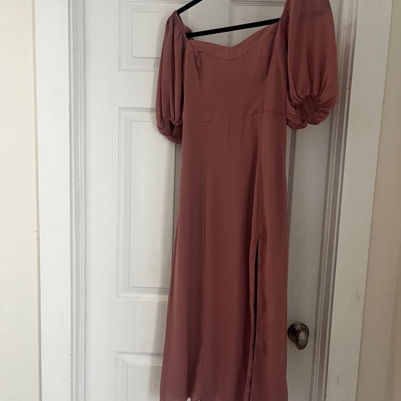 Abercrombie & Fitch Dusty Rose Long Sleeve Dress - Picture 2 of 3
